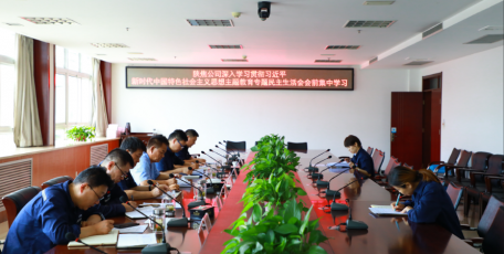 陜焦公司黨委理論學習中心組開展主題教育專題民主生活會會前集中學習